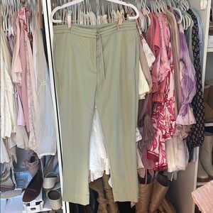 Lightweight Green Trousers Relaxed Fit